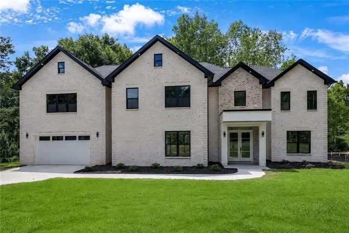 Completed front exterior of the residence